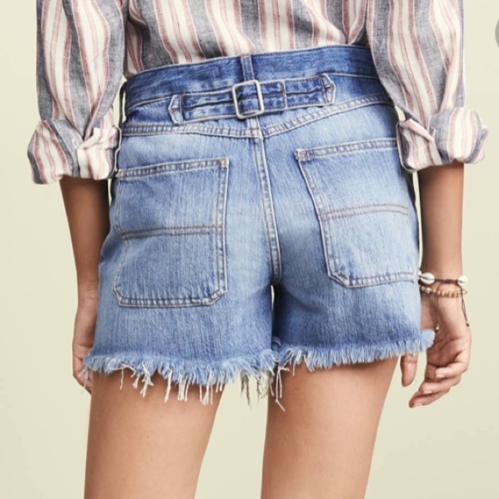 Free People High Rise Denim Short - Picture 2 of 6
